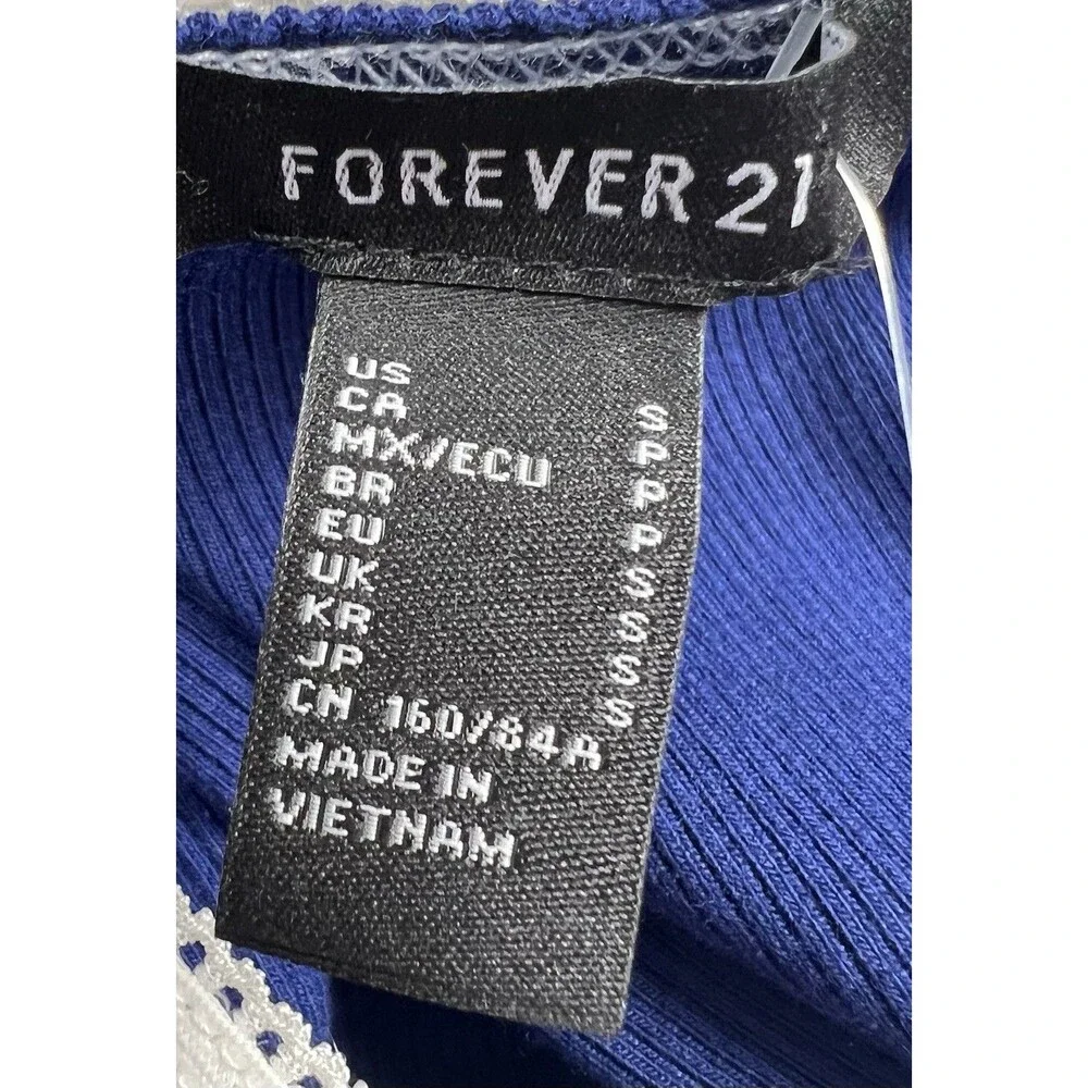 Forever 21 Body Con Midi Dress Navy Blue SMALL Model Off Duty‎ Low Key Sexy Y2K